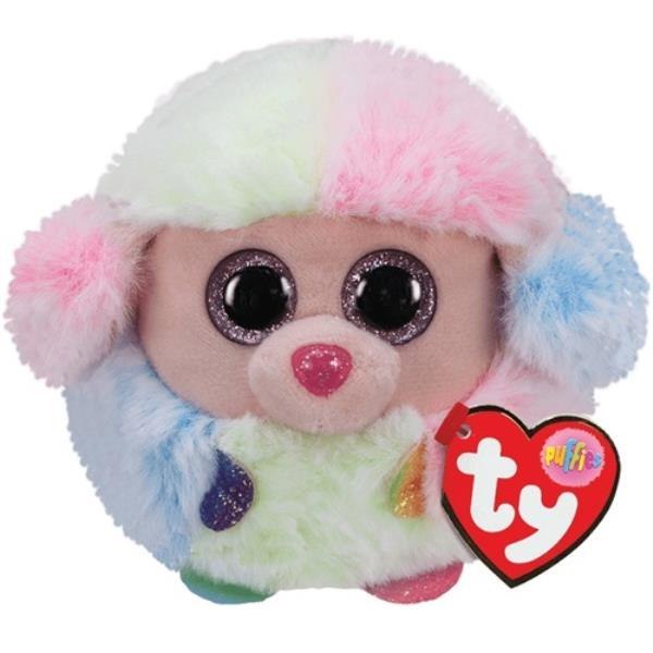 PELUCHE PERRO 8CM CANICHE RAINBOW METEOR TY42511 METEOR